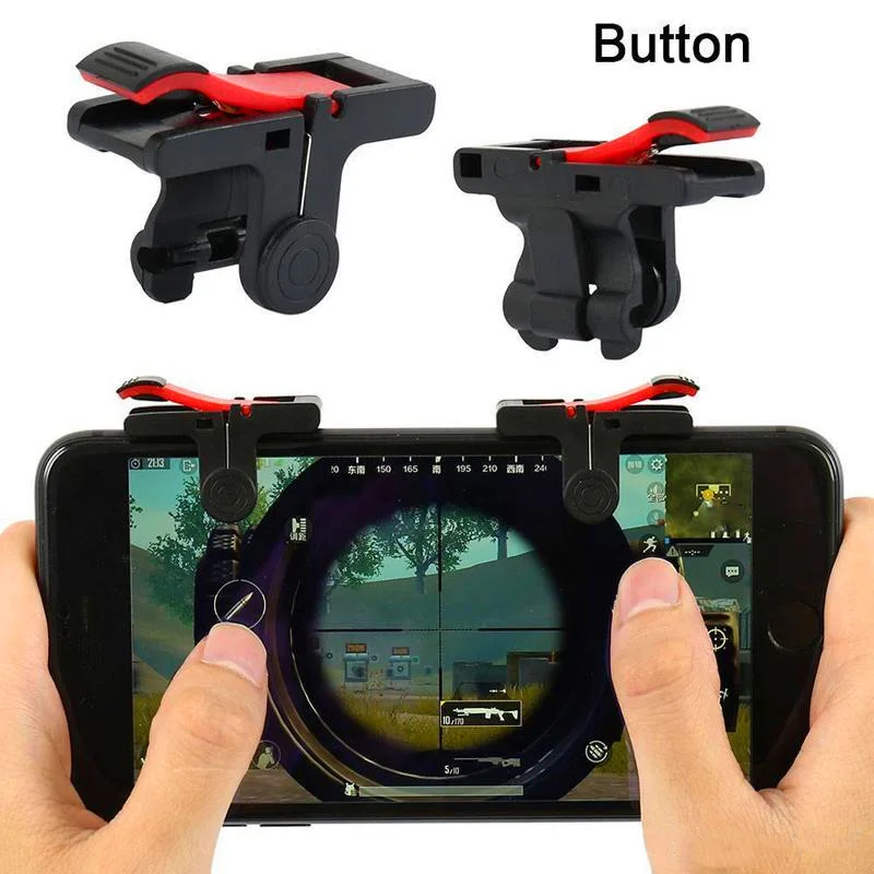 D9Mobile Game Controller Gamepad Plastik L1R1 Keypad Joystick Ponsel Sensitif Menembak dan Tujuan Pemicu Mobile Controller untuk PUBG