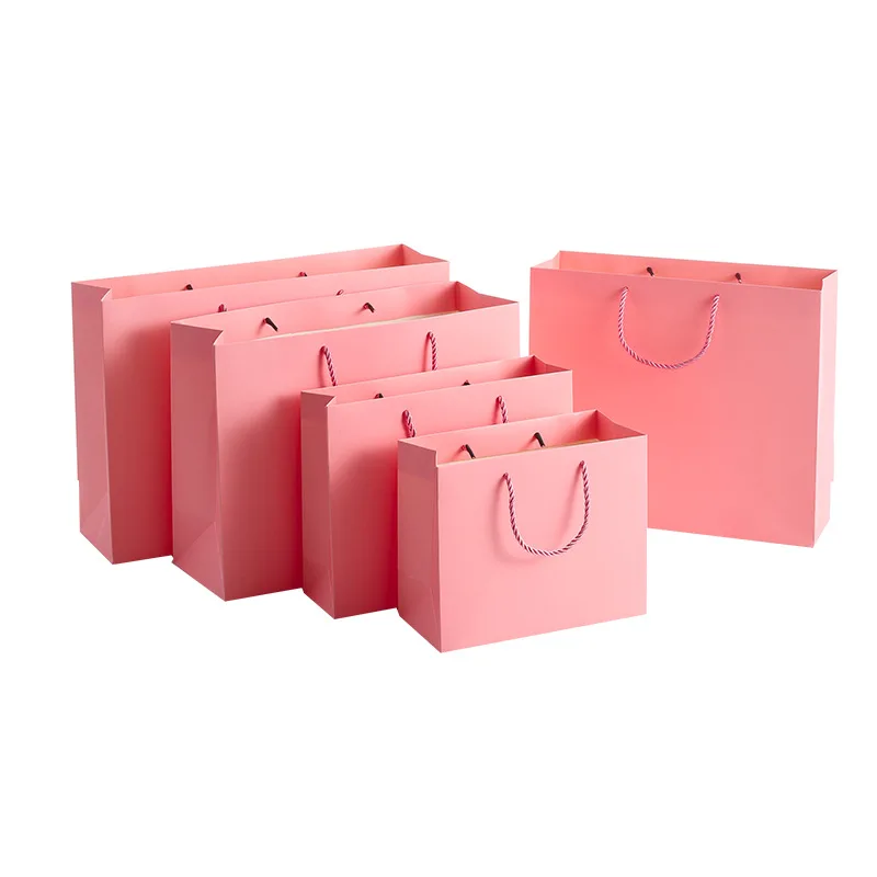 Paper Bag Kraft Packaging Gift Paper Bag Craft for Clothing Storage Wedding Guest Present Packaging 10 pc