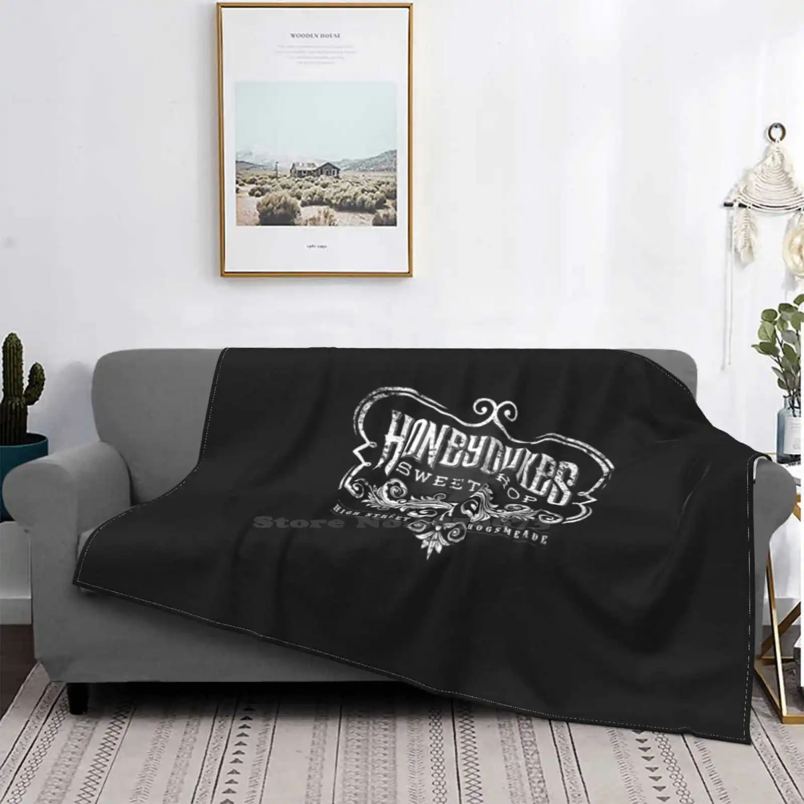 Untitled For Home Sofa Bed Camping Car Plane Travel Portable Blanket Triwizard Three Broomsticks Leaky Cauldron Jkrowling