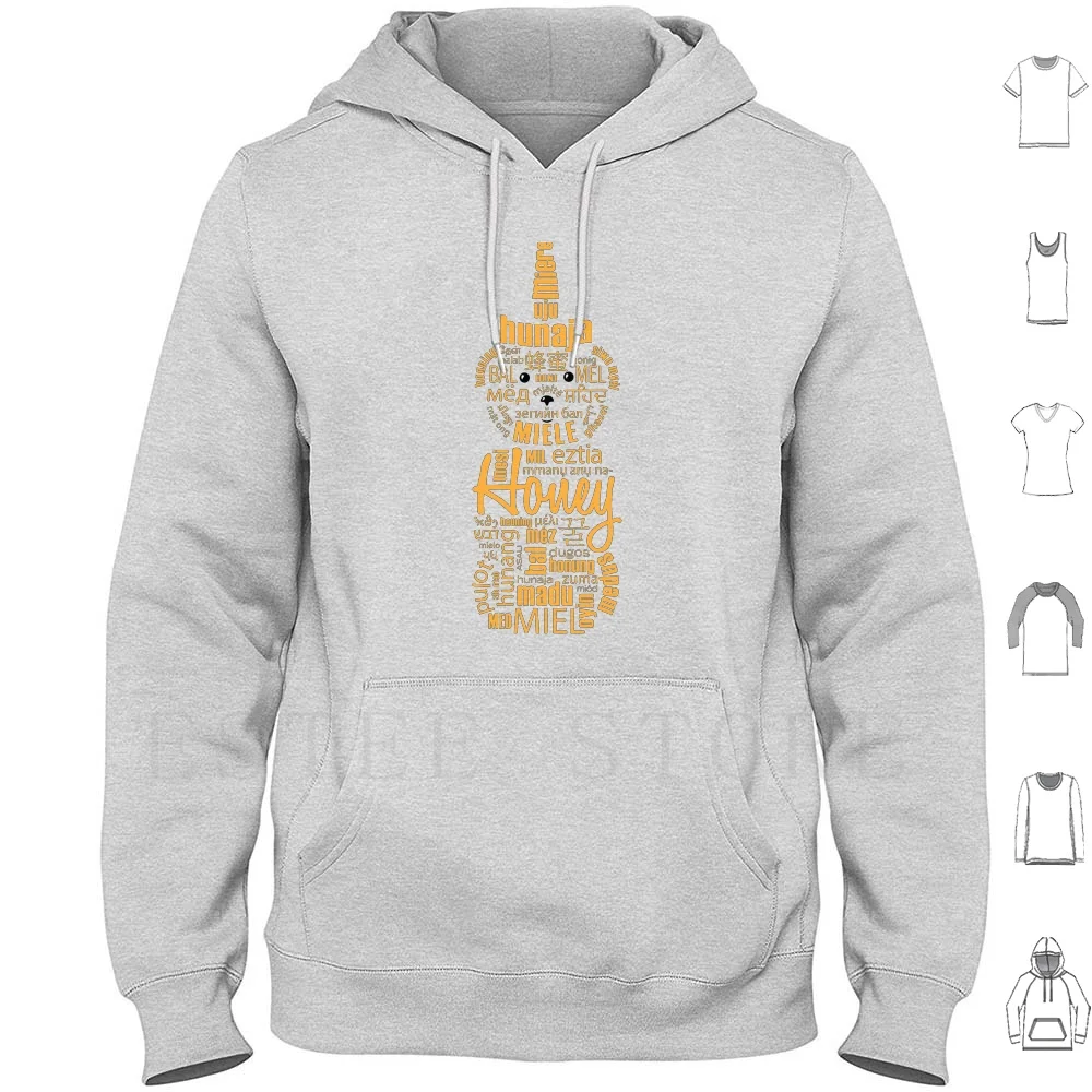 The Language Of Honey Hoodies Long Sleeve Honey Bee Beekeeper Honeybee Apiary Honey Bear