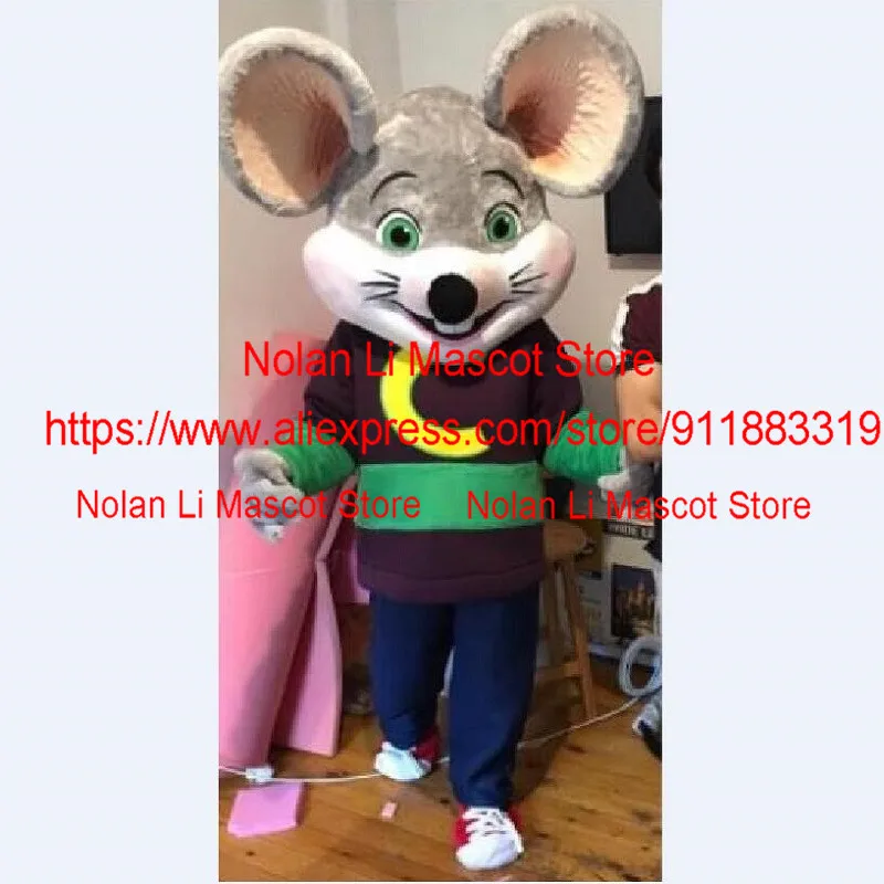 Cartoon Mouse Mascot Costume Set, Birthday Party Publicidade Display, Férias Atividades Atividades, Venda Quente, 1153