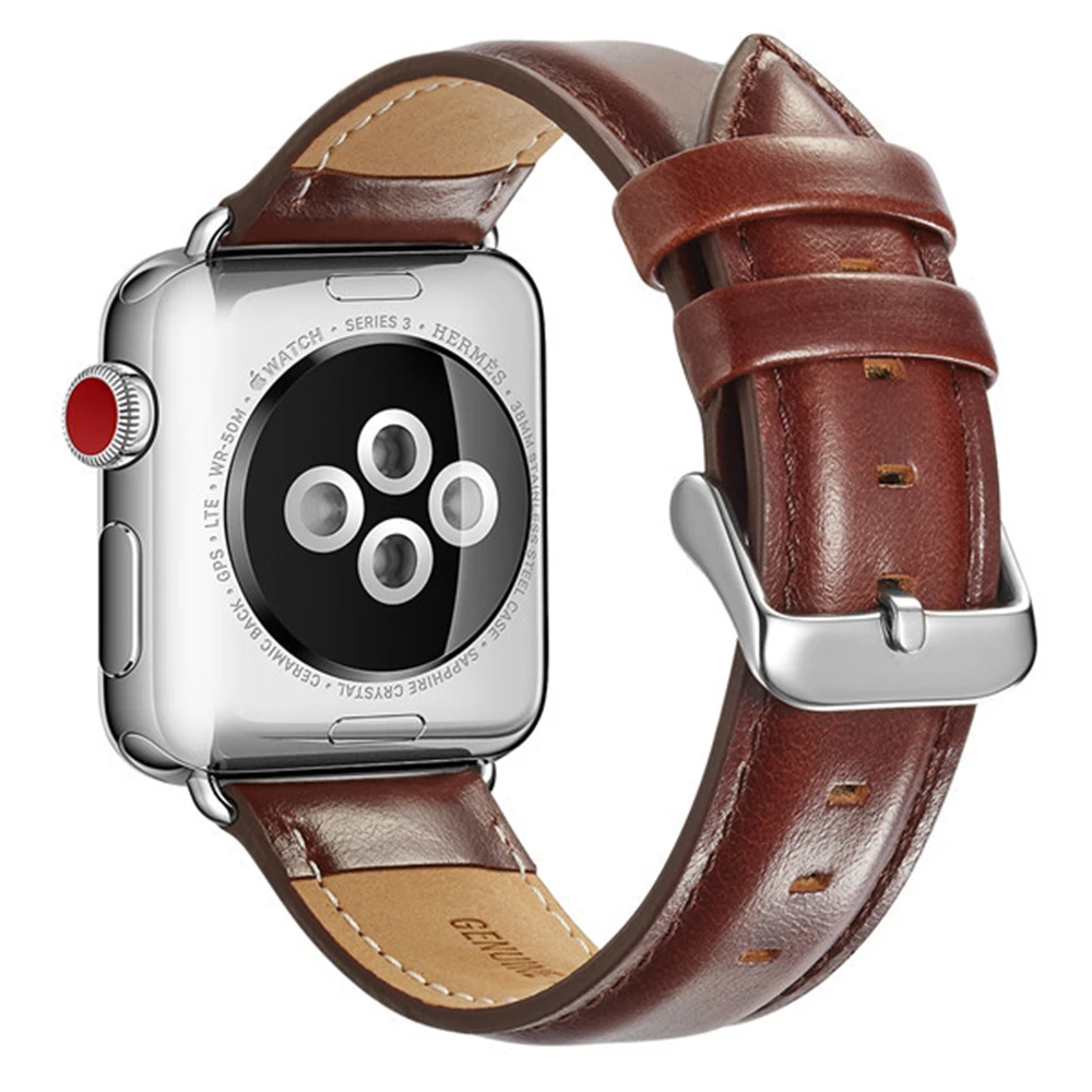 

Leather Strap For apple watch 42mm 44mm band for applewatch iwatch 38mm 40mm strap series 5 4 3 2 1 leather Loop Bracelet wrist