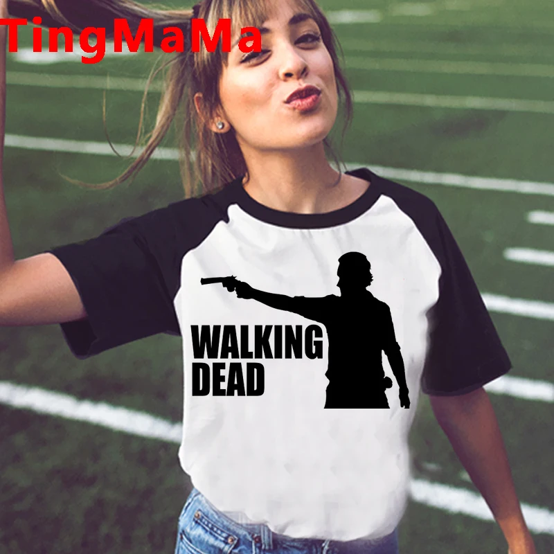 The Walking Dead T Shirt Men Horror Zombie Graphic Tees I Am Negan T-shirt Unisex Tops Hip Hop Cartoon Harajuku Tshirt Male