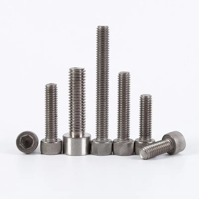 5 pezzi lunghezza 6mm-50mm viti a testa esagonale in titanio M3 M4 M5 M6 M8