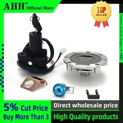 AHH Motorcycle Ignition Switch Seat Lock Fuel Gas Cap Key Set For Yamaha YZF R1 R6 YZF R6S 2004 2006 2007 2008 2009 FZ6 FJR FZ