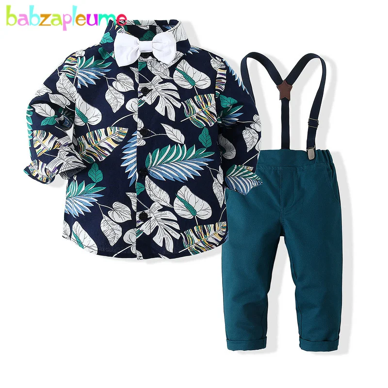 

babzapleume Spring Fall Outfits Kids Boutique Clothes Baby Boys Clothing Set Fashion Print Long Sleeve Cotton T-shirt+Pants 097