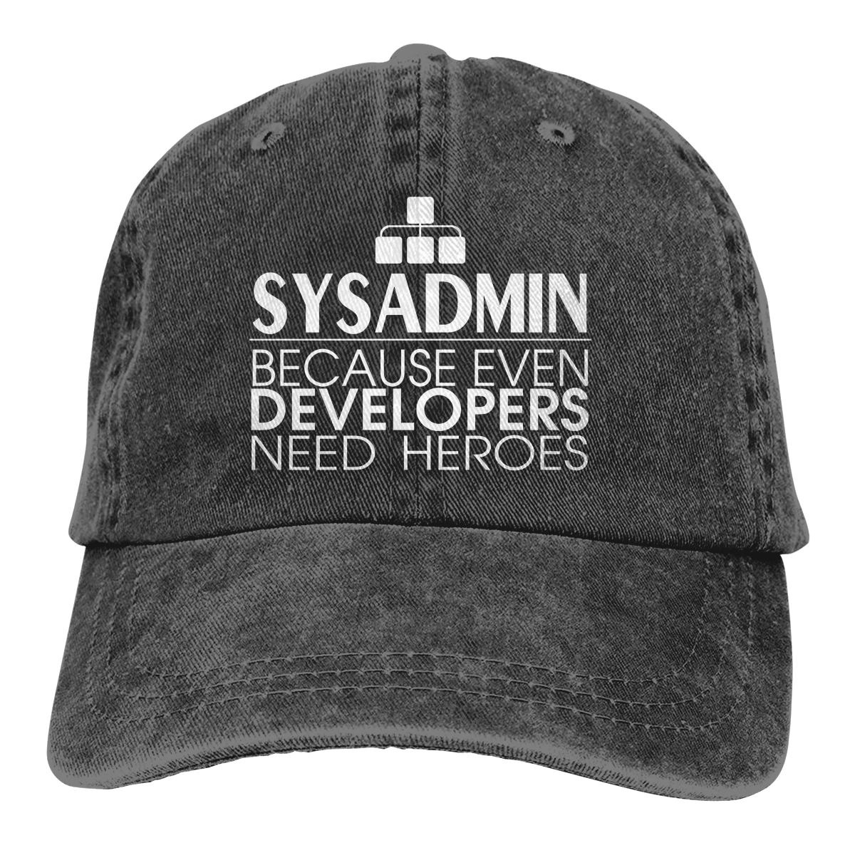 Sysadmin Because Even Developers Need Heroes The Baseball Cap Peaked capt Sport Unisex Outdoor  Linux Program Programer Hats