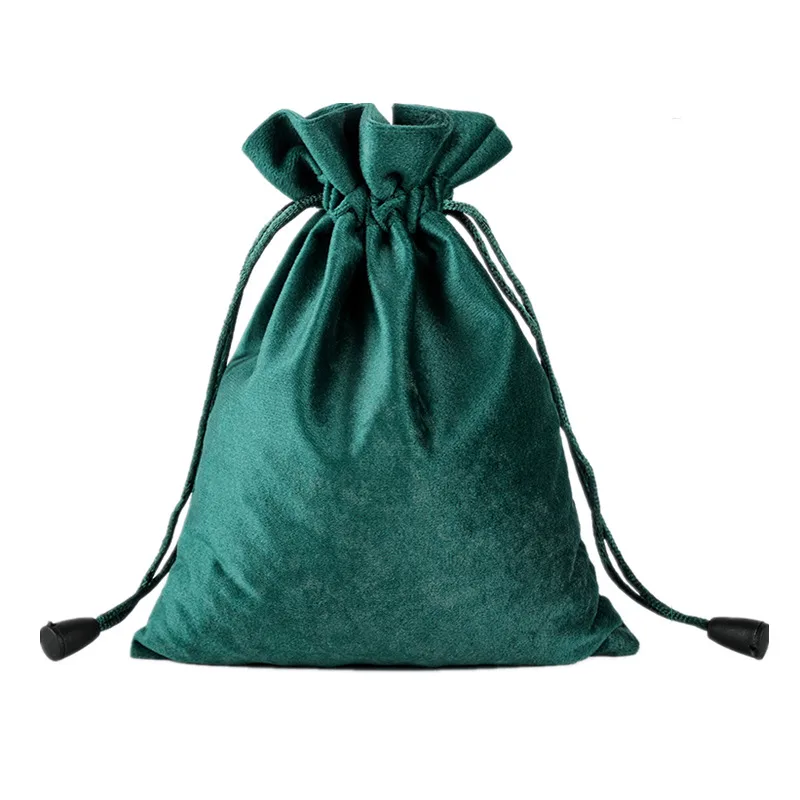 10x15/16x20/20x30/30x40cm Women Jewelry Flannel Drawstring Pouch Party and Wedding Gift Package Velvet Cosmetic Storage Dust Bag