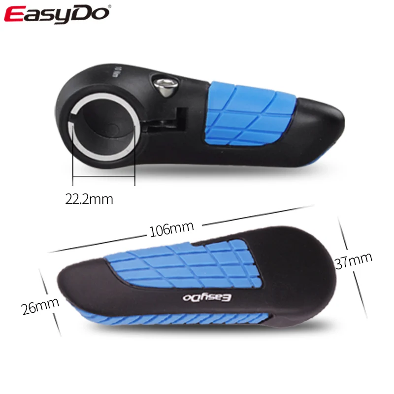 

EasyDo Bicycle Bar End Bike Auxiliary Handbar Ergonomic Parent Design Durable Anti-slip Suitable for MTB Bike Bicycle Bar End