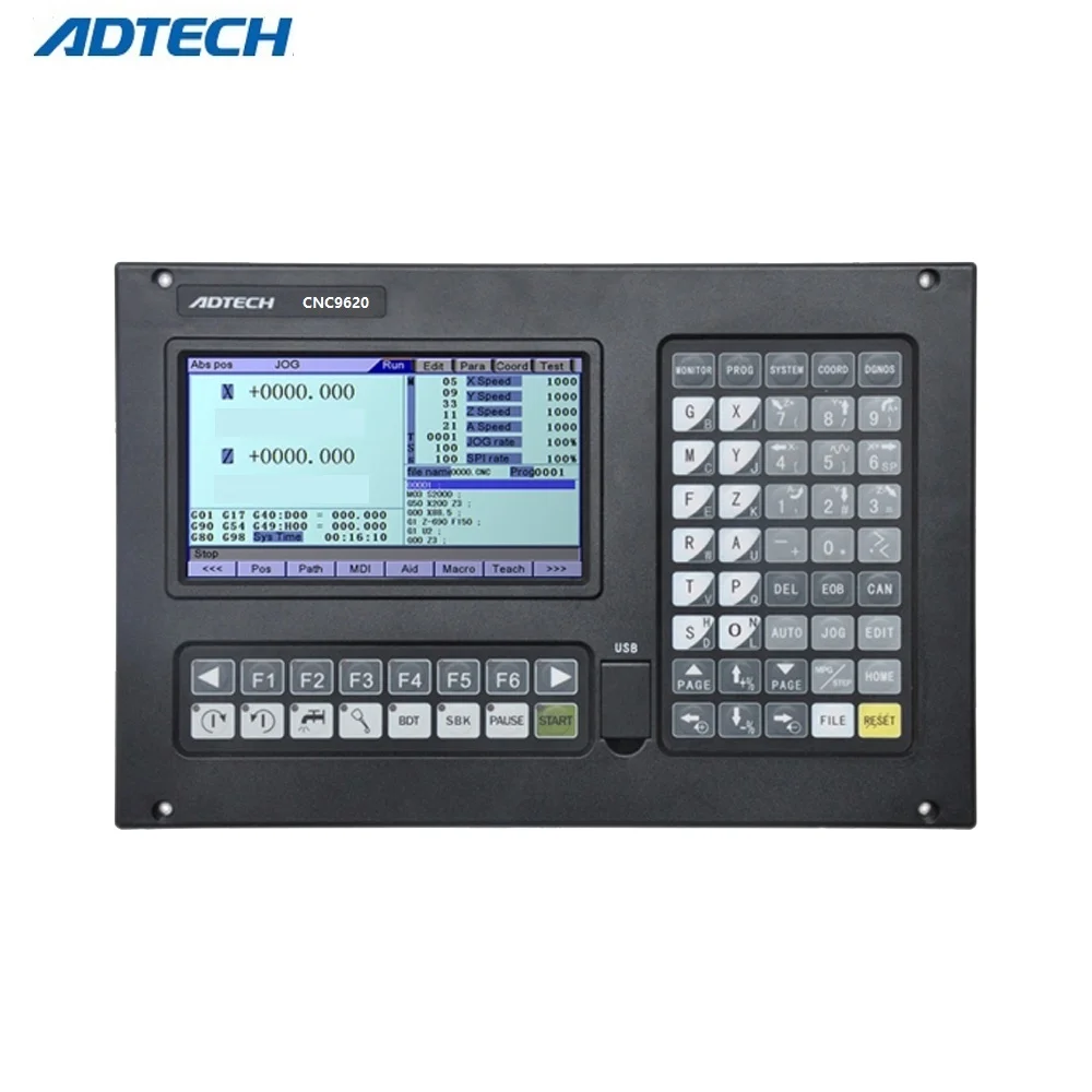 ADTECH CNC9620 2 Axis support ATC turret turning machine CNC lathe controller