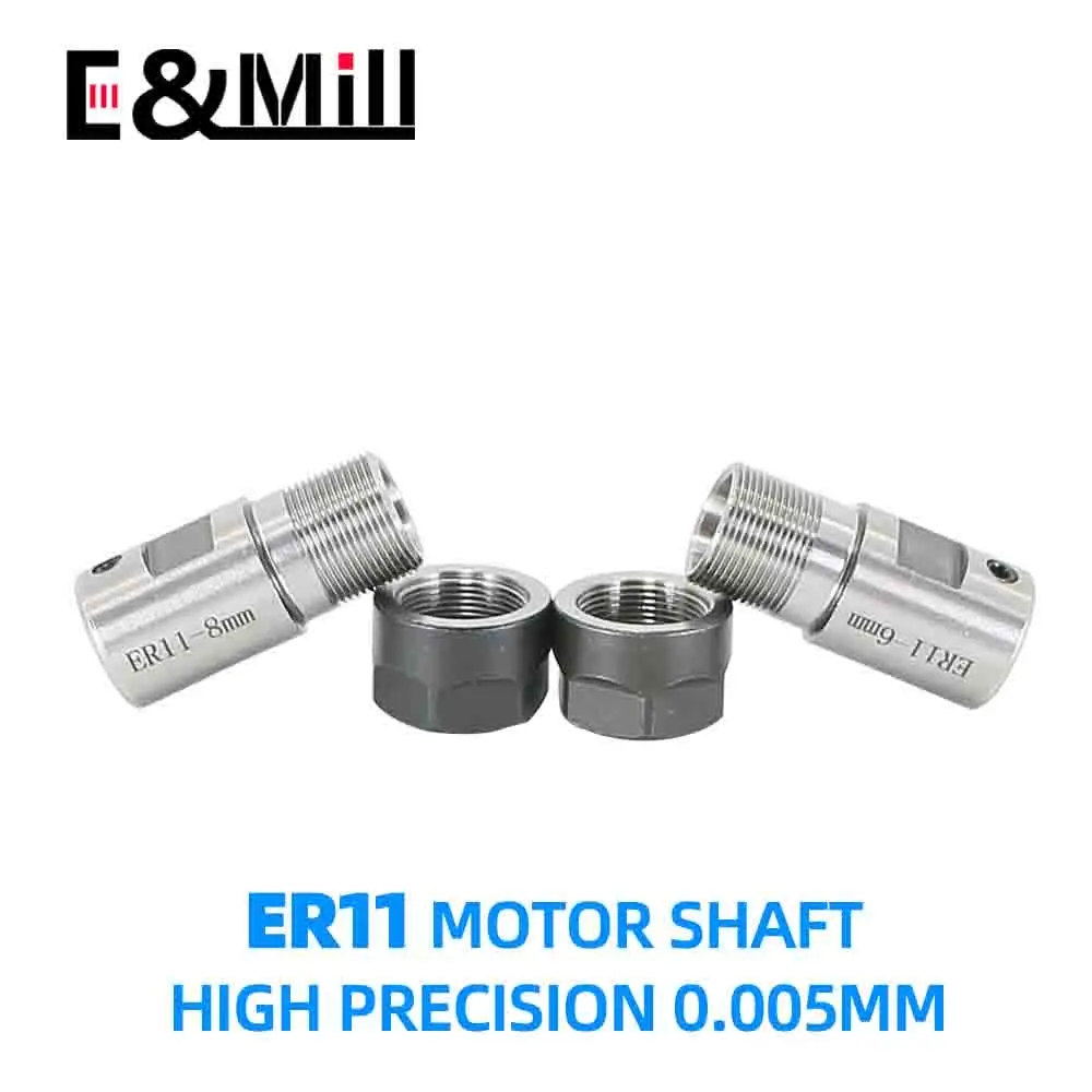 1x High Precision C16 ER11 DIY Motor Shaft Tool Holder ER Tool Rod 5~10mm For ER Tool Holder Collet Nut Wrench Engraving Machine