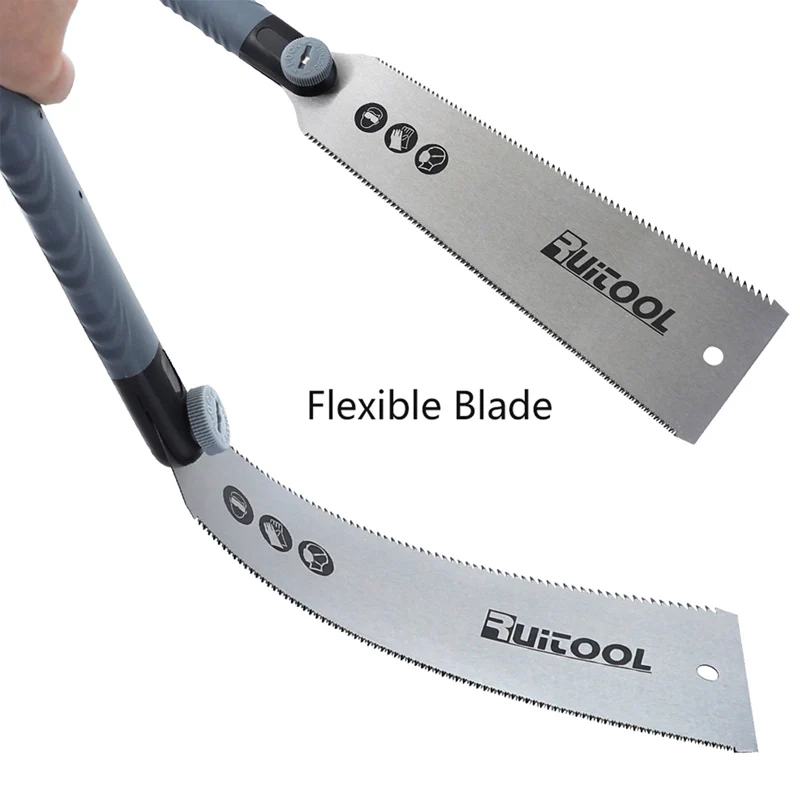 Japanese Saw Ryoba Fine Cut 3-Edge Tooth Pruning Saw SK5 Flexible Blade for Wood Garden Hand Tools