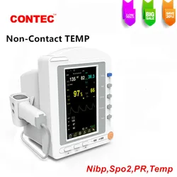 CONTEC CMS5200 Touch Screen Patient Monitor NIBP SPO2 TEMP PR Vital Signs Monitor Thermometer