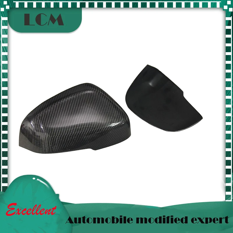 2011-2019 For Volvo V40 V60 S60 Rearview Mirror Housing Add On Or Replacement Style Real Carbon Fiber Rear View Mirror Cover