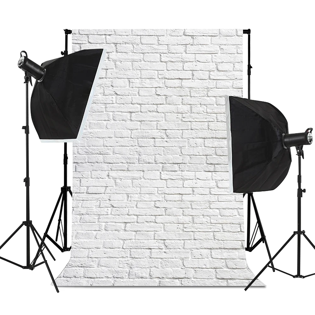 225/150cm Vintage Brick Wall Wood Board Photography Background Birthday Party Backdrop Baby Photo Backdrop Studio Supplies Props