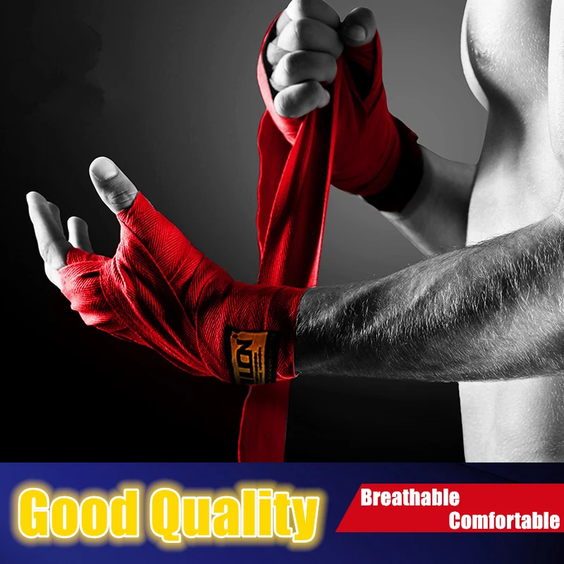 2pcs/roll 1.5m 3m 5m Cotton Boxing Hand Straps Sports MMA Elastic Bandage Muay Thai Taekwondo Boxing Gloves Wraps Protectors