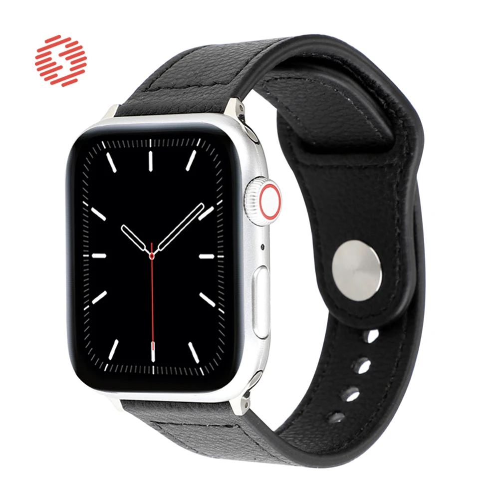 ShengOne حقيقية أزياء والجلود حلقة الفرقة سوار ل أبل ووتش سلسلة 5 4 40 44 مللي متر استبدال الملحقات حزام 3 2 1 38 42