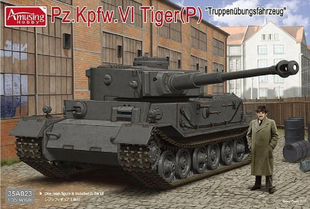 

Amusing Hobby 35A023 1/35 Scale German Pz.Kpfw.VI Tiger (P) "Truppenubungsfahrzeug" Model Kit