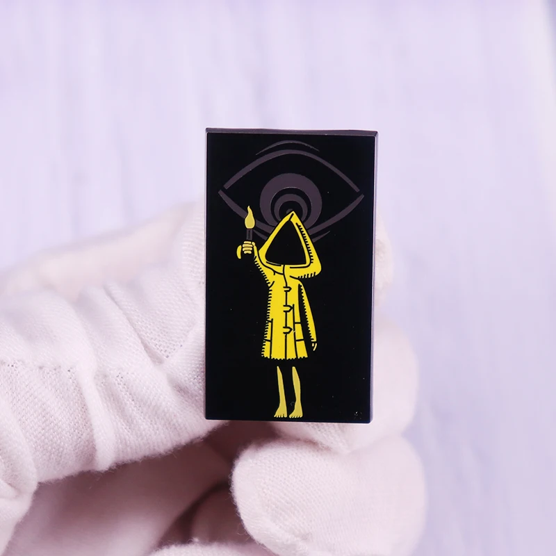 little Nightmares Six Enamel Pin Brooch Grow In The Dark Badge fashion Jewelry decor