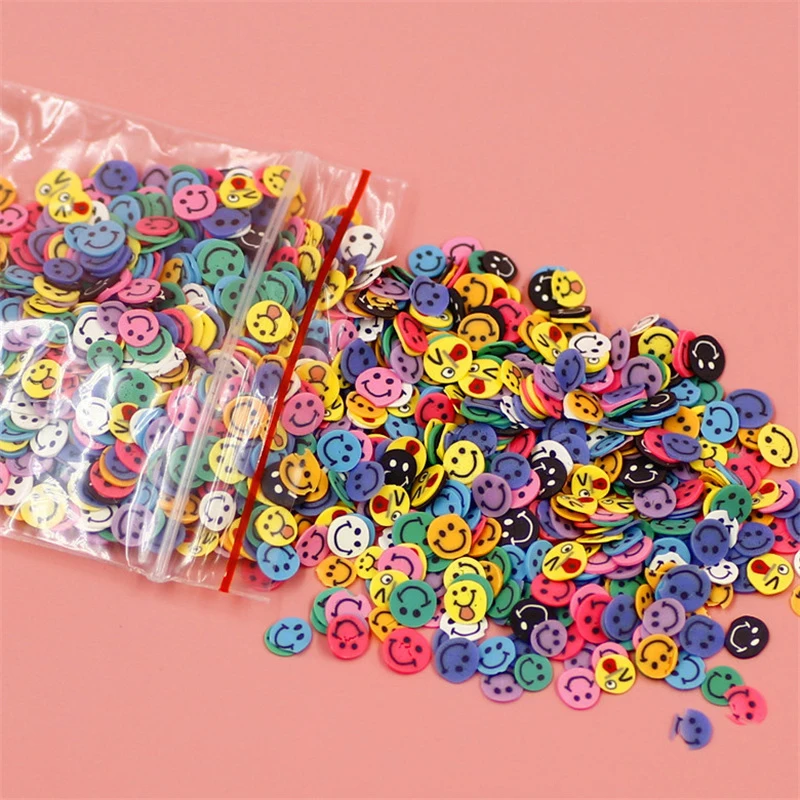 2000pcs/pack kawaii Mini Polymer Clay Filler Animal Fruit Slices Accessories DIY Craft Supplies Shrem Manicure Sticker Materials