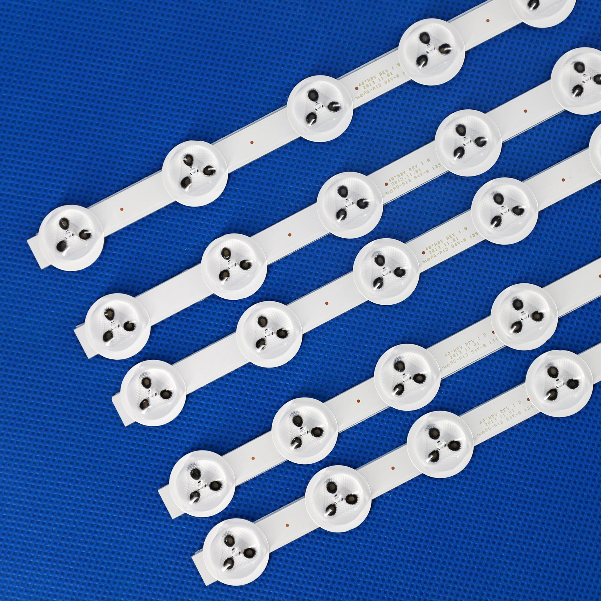 Tira de luz de fundo LED para TOSHIBA 40L3433DG VESTEL VES390UNDC-01, VES400UNDS-01, VES400UNDS-02, 40 polegadas, 39 polegadas, NDV REV1.0, ABC, novo, 10PCs