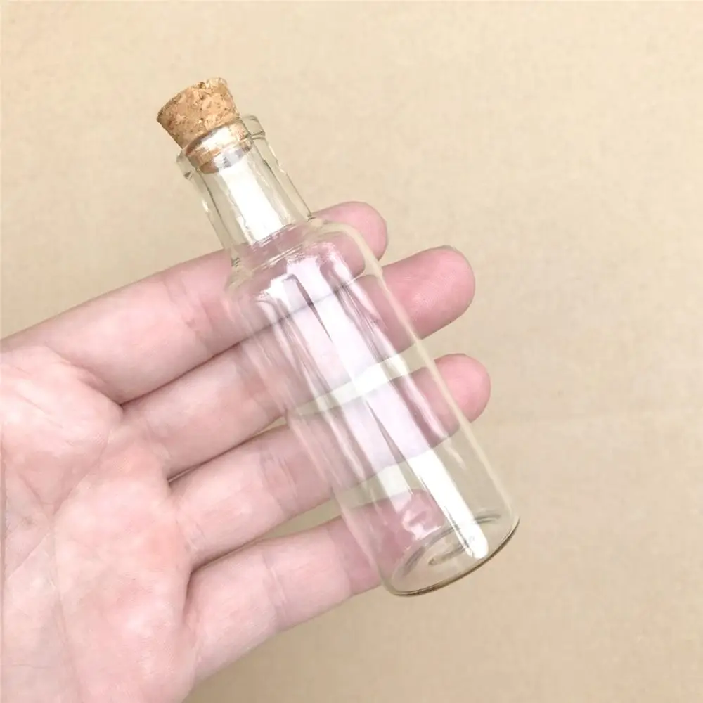 

24Pcs 35ml Craft Vials Mini Hyaline Glass Container with Corks Creative Handicraft Reusable Drift Sand Gifts Bottles