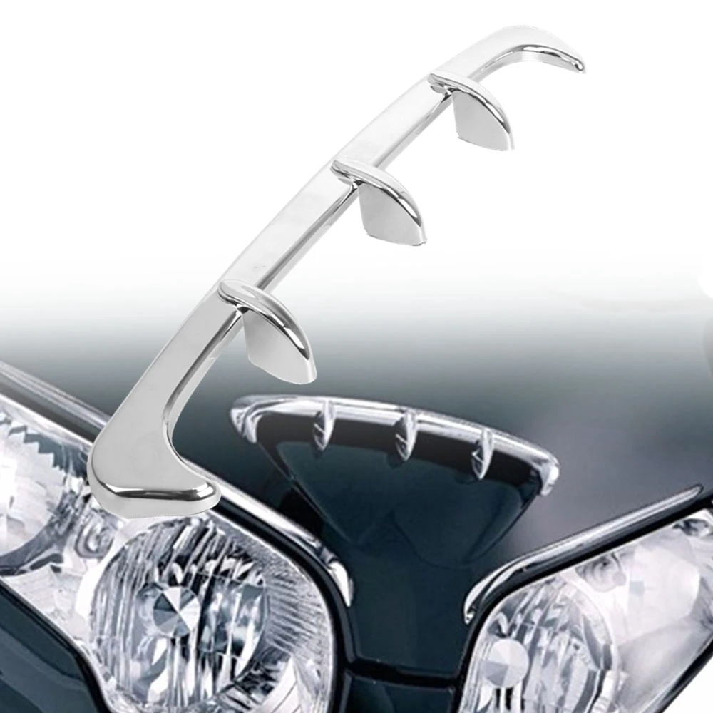 

GL1800, золотые крылья, аксессуары для украшения мотоцикла, обтекатель, ковш, воздуховод, отделка для Honda Goldwing GL 1800 2001-2011 хром