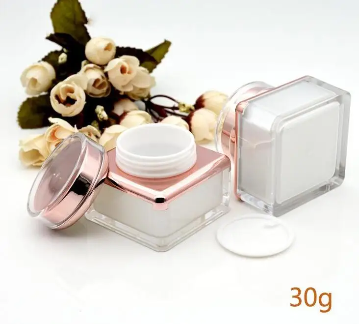 5g 15g 30g Empty Cream Jar Plastic Acrylic Refillable Bottle Makeup Pot Travel Face Lotion Cosmetic Container