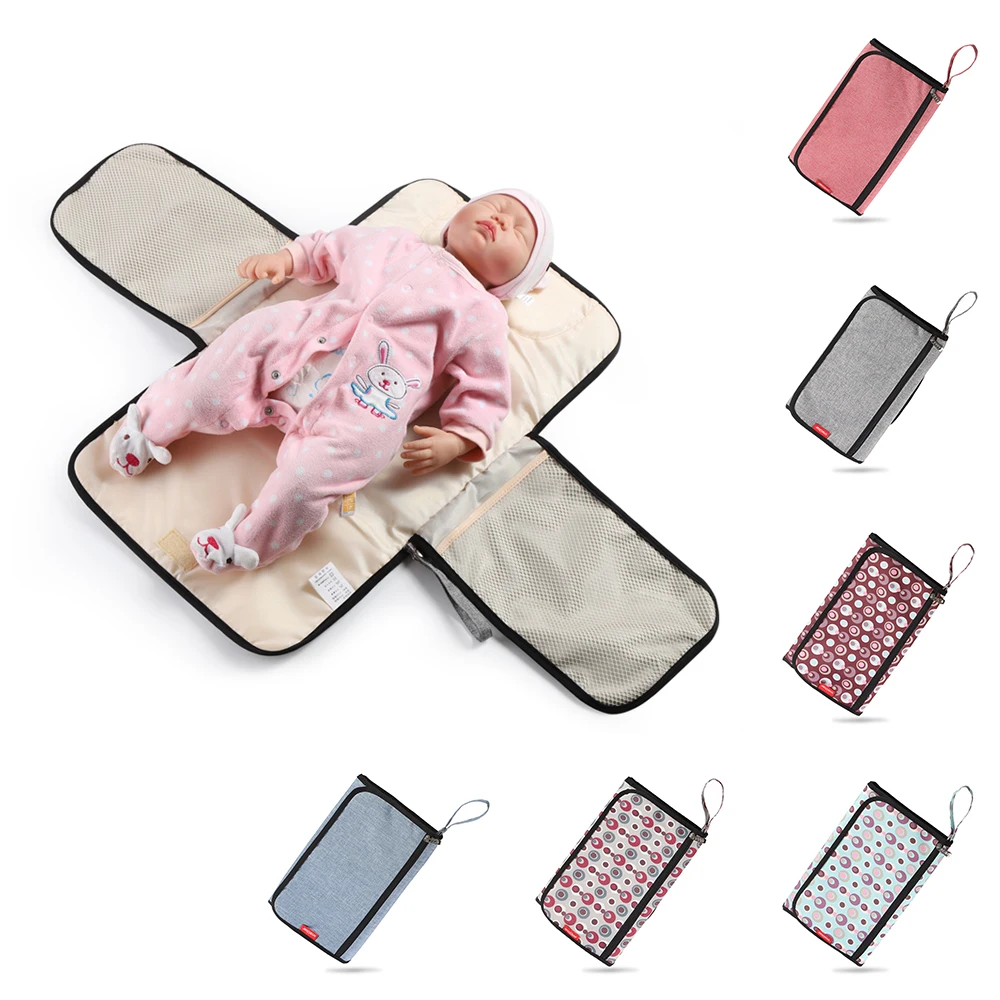 New 3 in 1 Waterproof Changing Pad Diaper Travel Multifunction Portable Baby Diaper Cover Mat Clean Hand Folding Diaper Bag