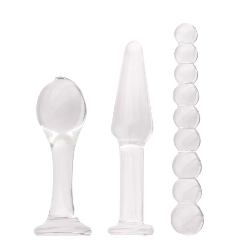 Erotic Pyrex Glass Dildo Anal Bead Butt Plug For Fetish Bdsm Bondage Couples Flirting Adults Games Sex Toys For Women Men Gay