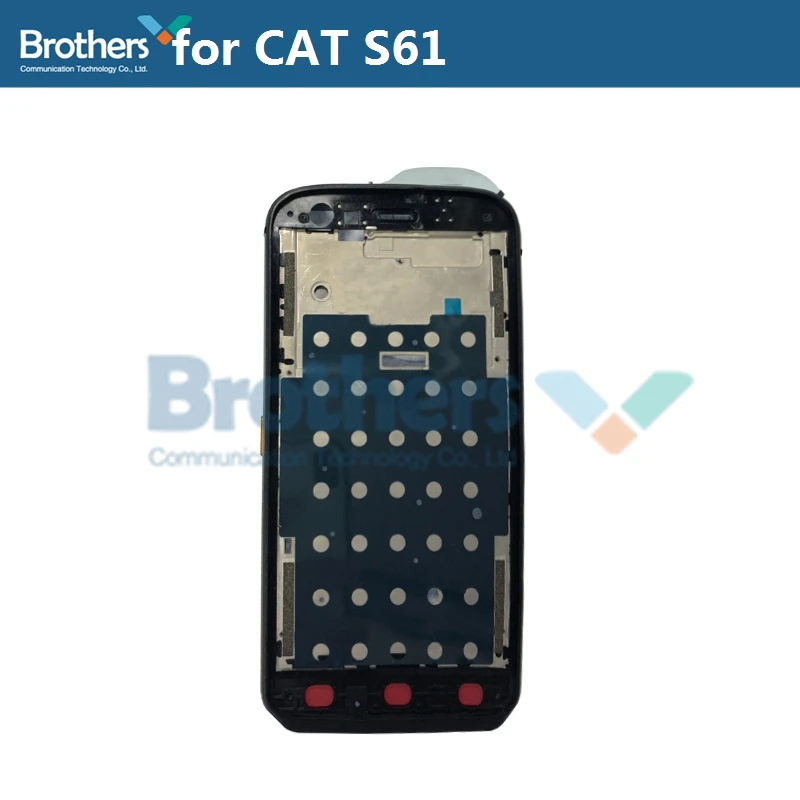 Middle Frame for CAT S61 Middle Bezel with Volume Power Buttons Front Frame for CATS61 Middle Housing Phone Replacement Parts