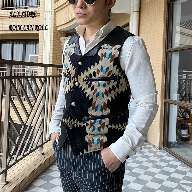 XWV29 Super Offer! Read Description! Asian Size Quality Horsehide Waistcoat Japan Horse Leather Stylish Durable Navajo Vest