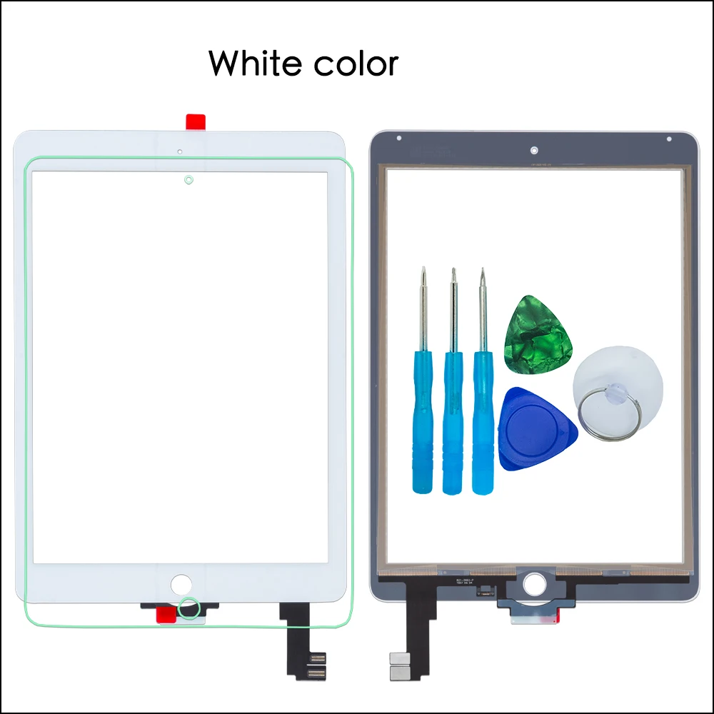 For iPad Air 2 touch screen glass Digitizer with flex cable A1567