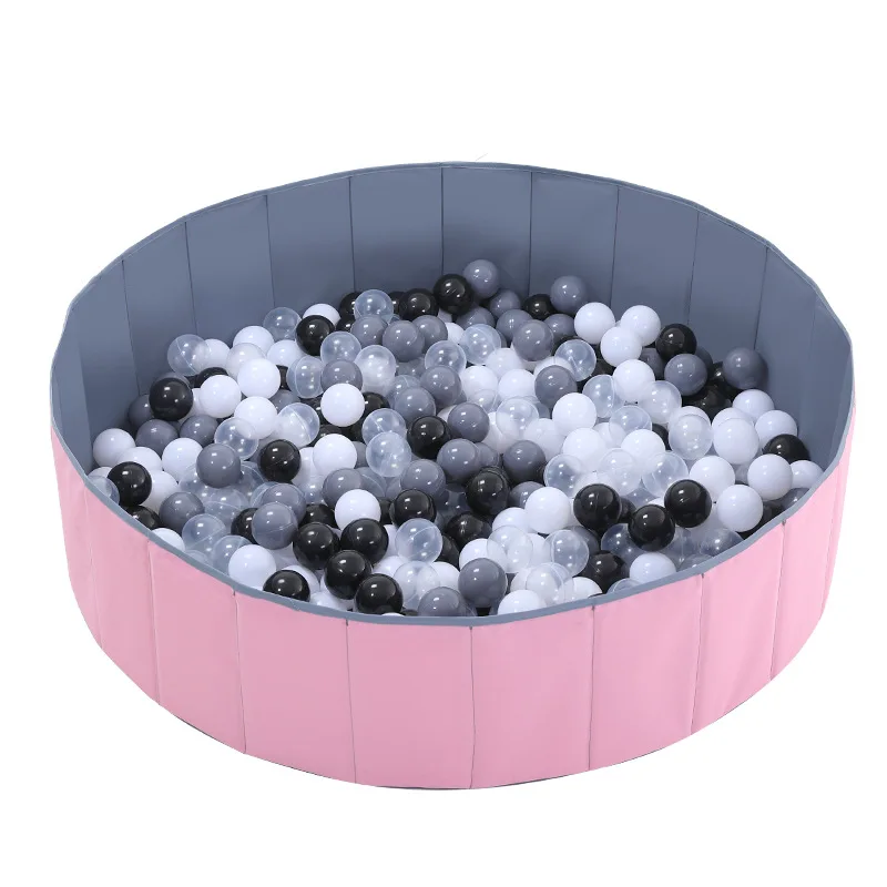 Oceans Ball Pool Children Household Folding Ball Pool Toy Indoor Fence Infant Bubble Pool Ocean Ball Game Colorful Ball