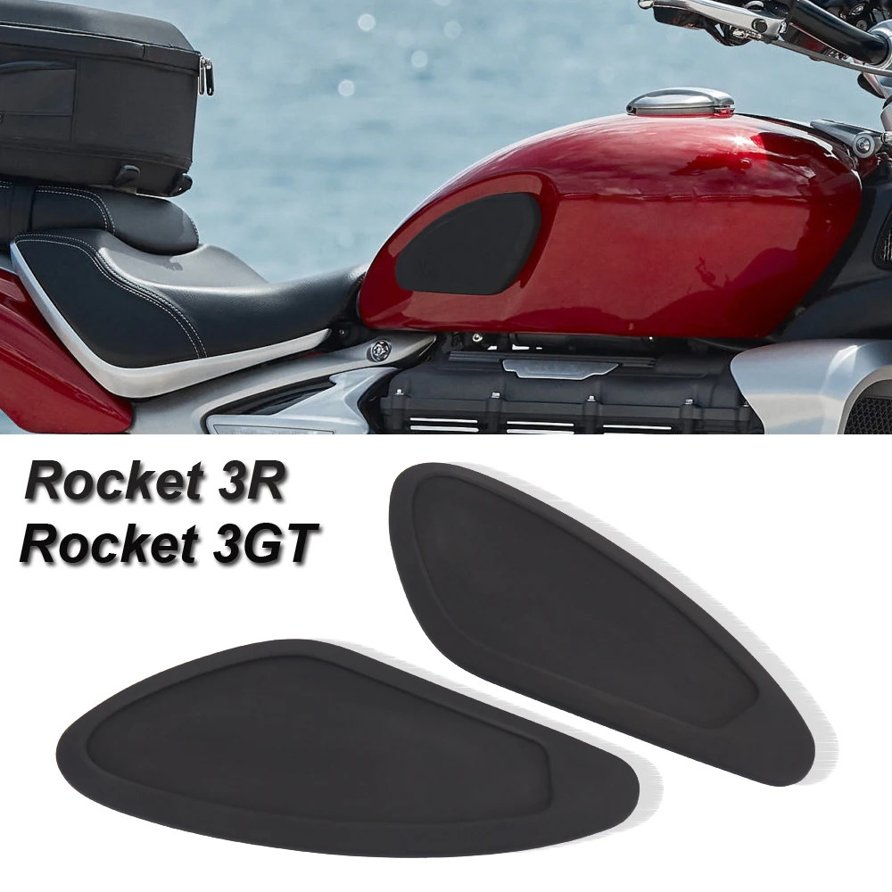 

New Motorcycle Tank Pad Rubber Stickers Waterproof Side Fuel Knee For Rocket 3R Rocket 3GT