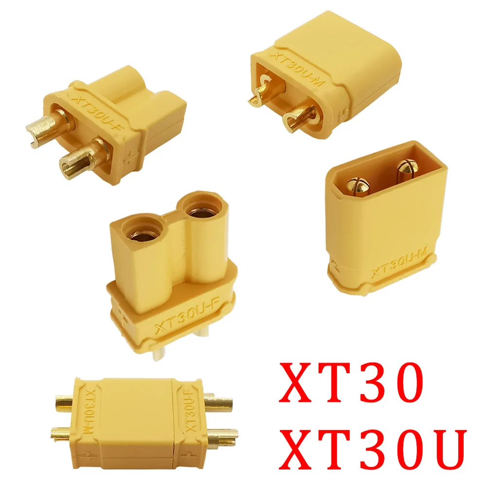 

5Pair/10Pcs XT30 Connector 2mm Banana Plug XT30 XT30U Male Female Bullet Connector Plug Socket For RC FPV Car Lipo Battery Parts