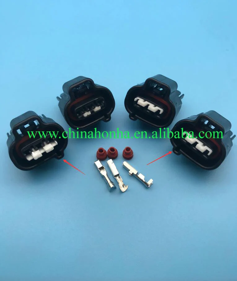 

10 pcs 3-pin DS-BN-3F-GR waterproof car connector VSS sensor 90980-11145 6248-5316 6248-5317