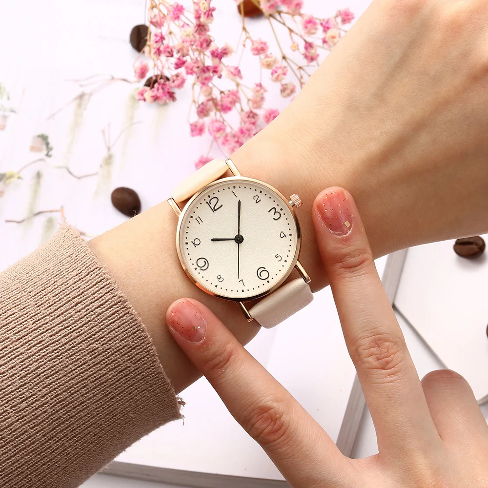 Fashion Leather Women Watch Simple Ladies Clock Quartz Wristwatch For Female Sales Gift 2021 Casual Watches relogio feminino