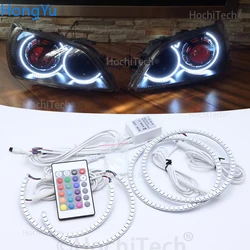 For LEXUS IS200 IS300 1998-2005 headlight  Multi-color Led Angel Eyes Kit RGB Halo Rings Daytime Light DRL
