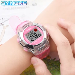 SYNOKE Kids Sport Watch bambini LED orologi digitali cronografo cinturino in Silicone impermeabile ragazza ragazzo orologio da polso orologio cronometro