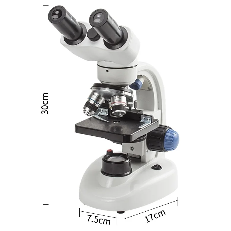 2022 new! the most cheapest 2500X magnification binocular microscope EHM-215, economic school education microscope