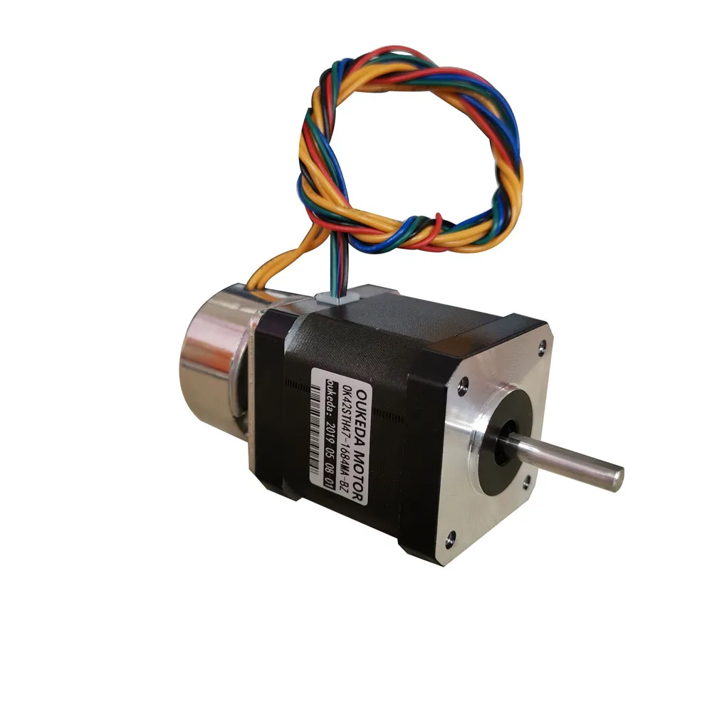 Nema17 0.9degree 42mm Stepper Motor Holding Brake 0.44Nm 1.68A Stepping Motor With 24V Power Off Brake JL42STH47-1684MA-BZ