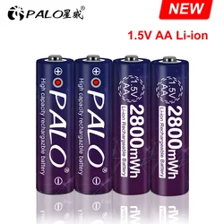 Akumulator litowo-jonowy AA 1.5v 2800mWh 1.5V AA akumulator litowy AA 1.5V baterie do zdalnego sterowania bateria AA