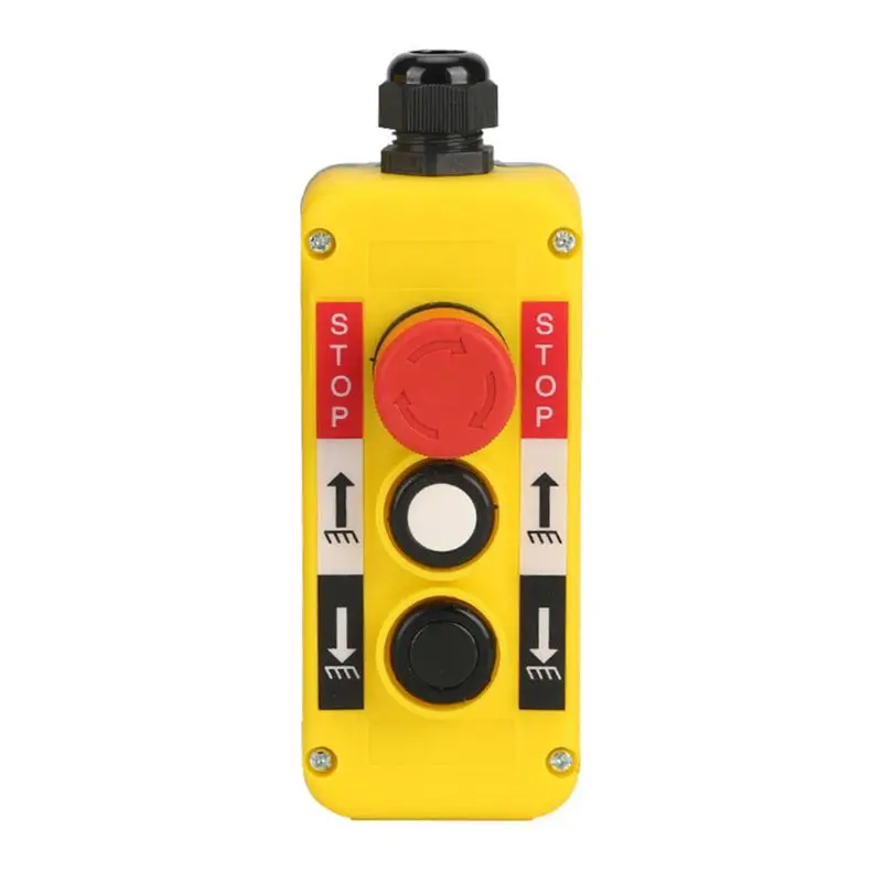 Waterproof Industrial Button Emergency Stop for Electric Crane Hoist Pendant Control StationWholesale and dropshipping