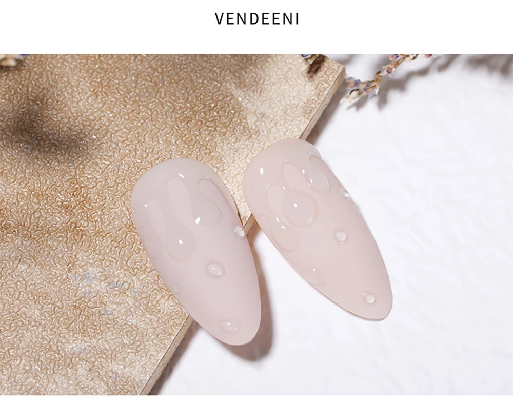 Vendeeni 15ml Wassertropfen Gel-Nagellack UV-Blasen-Gel-Lack Paste Strass Wasserwellen-Effekt Nagelgel-Lack – Detail 6