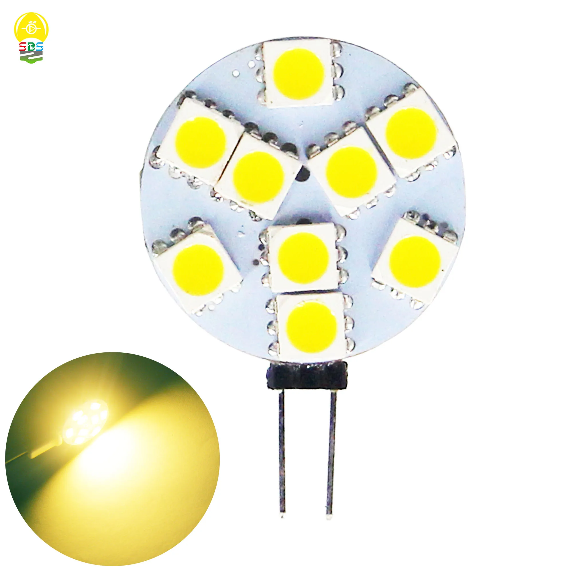 2 قطعة/الوحدة G4 LED لمبة 5 واط تيار مستمر 12 فولت المدخلات 9 قطعة 5050 SMD LED رقائق 1.8 واط G4 المقبس 9 المصابيح الدافئة الباردة الأبيض استبدال مصباح هالوجين ضوء