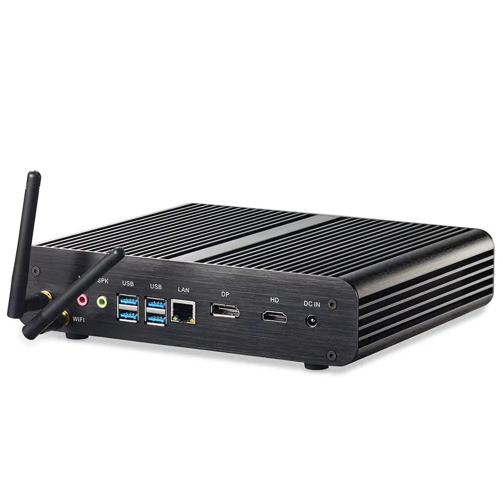 Topton Powerful Mini PC Fanless Industrial Computer i7 10710U 1165G7 Quad Core CPU 64GB RAM 2TB M.2 PCIe SSD Windows 11/10 Pro