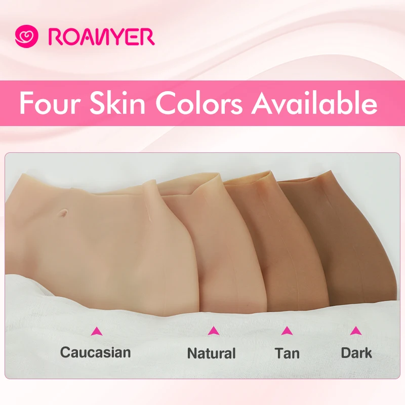 Roanyer shemale silicone penetrable fake vagina pant artificial false buttock latex underwear crossdresser DragQueen transgender