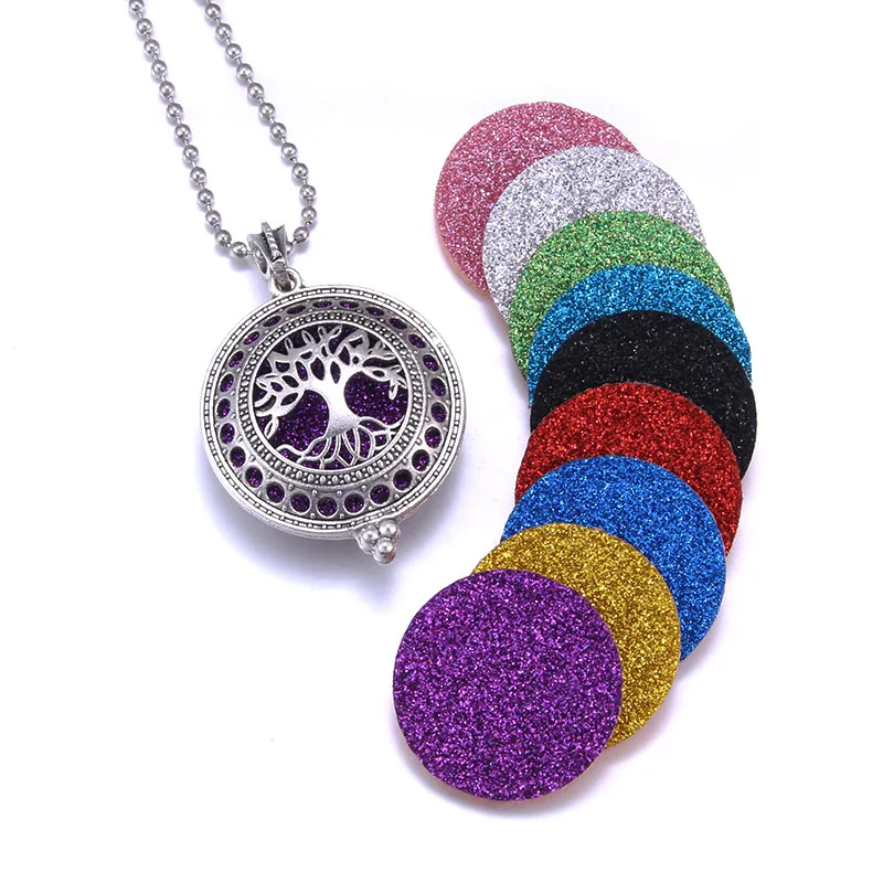 Aroma Diffuser Necklace with Pads, Open Antique Vintage Lockets, Perfume Pendant, Essential Oil, Aromatherapy Locket, 1Pc