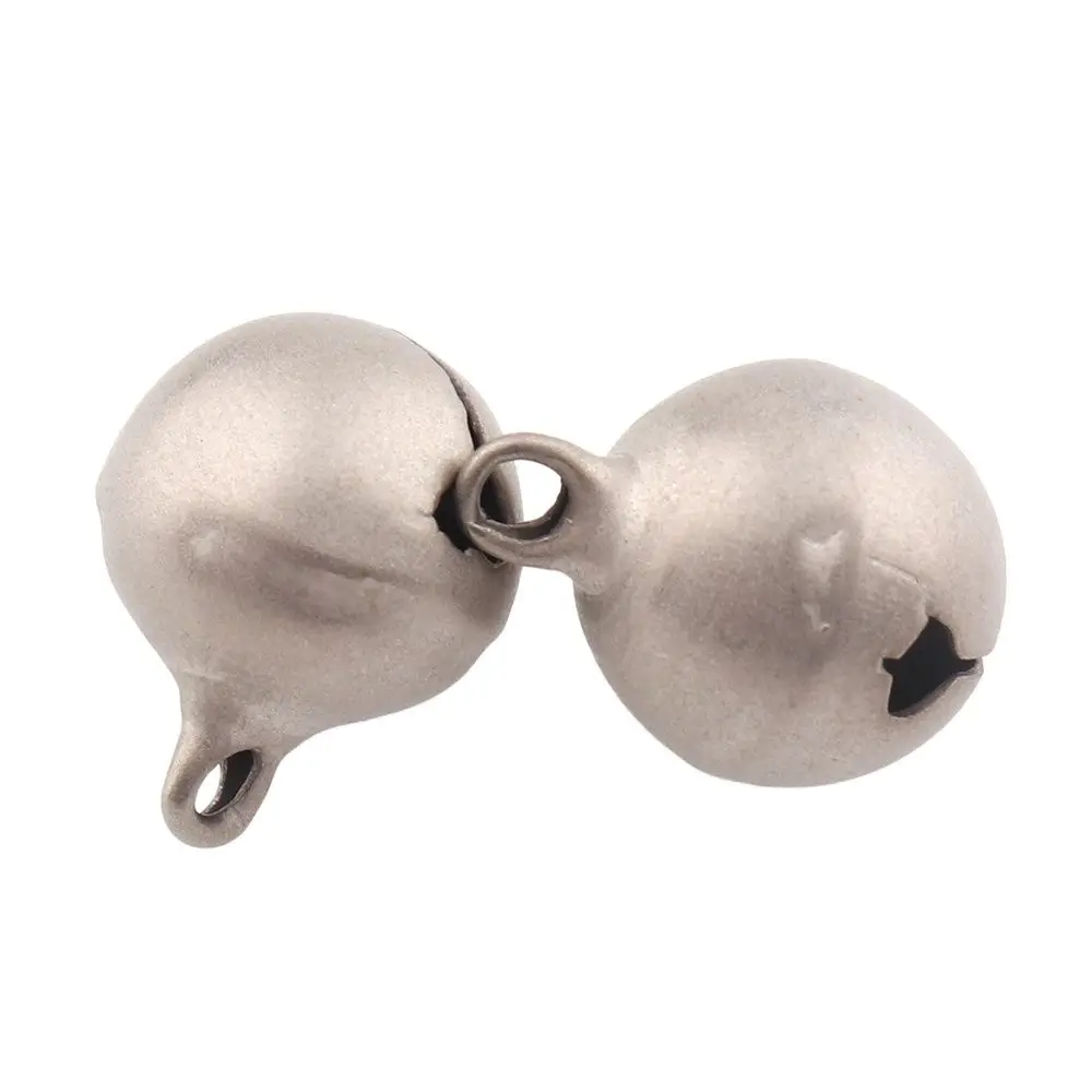 50pcs 16mm Metal Jingle Bells Silver Loose Beads Festival Party Decoration/Christmas Tree Decorations/DIYCrafts Accessories
